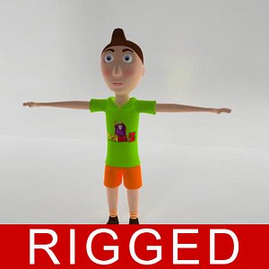 child boy 3d model