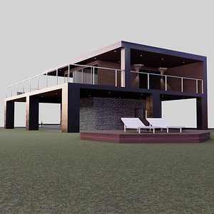 3D model villa house