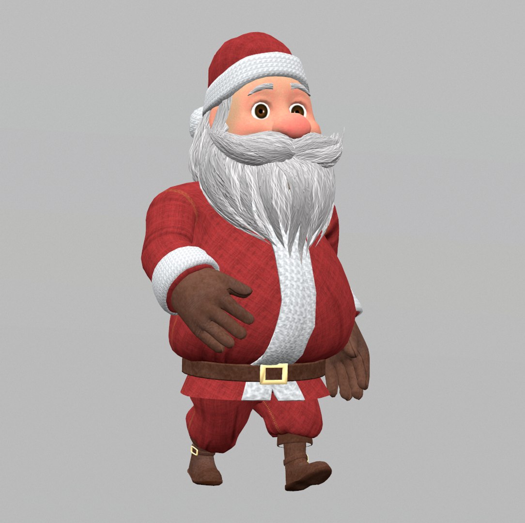 Santa Clause Character Rigging 3D Model - TurboSquid 1326220