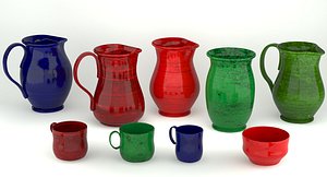cup pitcher 3d max