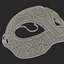 Masquerade Mask Red 3D Model