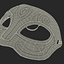 Masquerade Mask Red 3D Model