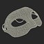 Masquerade Mask Red 3D Model