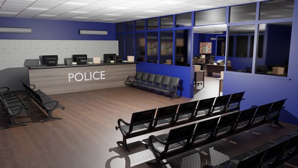 3D model Police Station Interior
