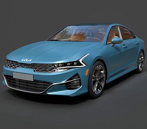 Kia K5 GT-Line Modern Executive Sedan - Hyper-Detailed Cinematic 3D Asset 3D model