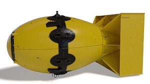 3D model fatman bomb