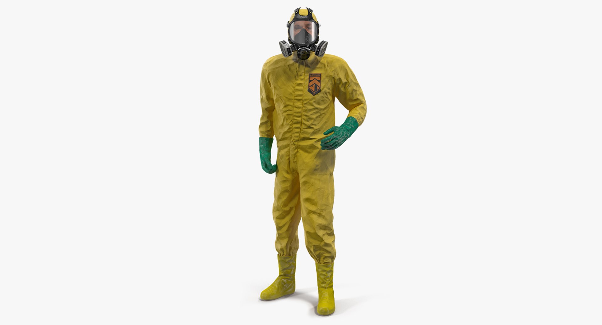 Hazmat Removal Worker Rigged 3D Model 3D model preview