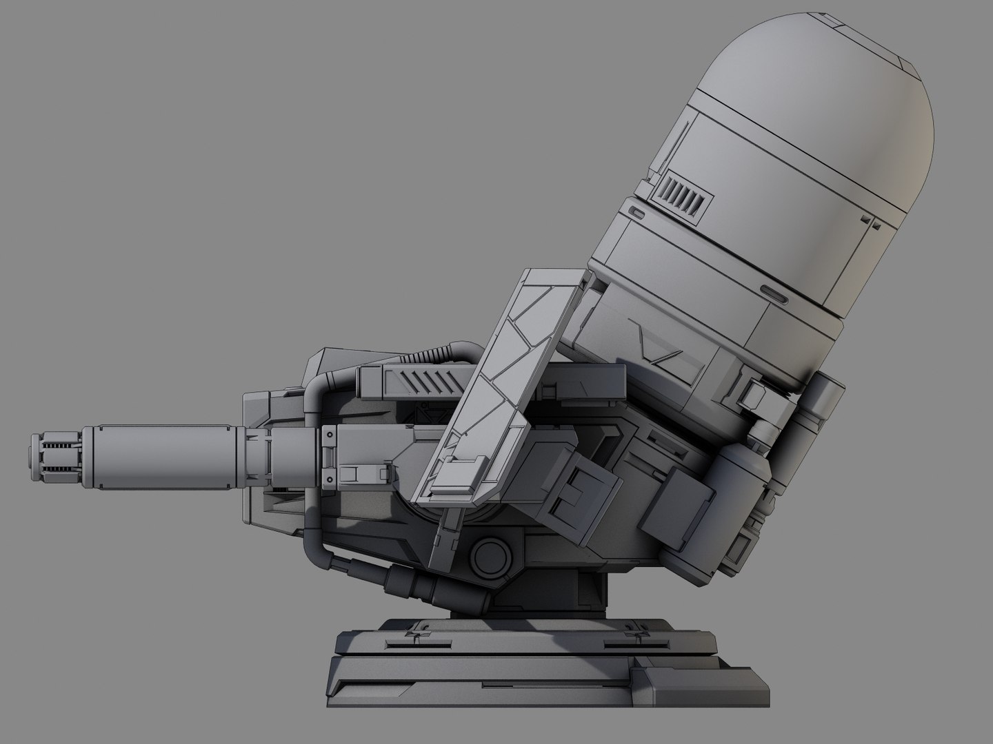 3D Turret Model - TurboSquid 1426270