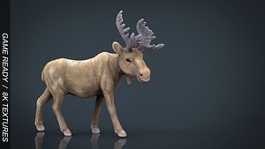 christmas elk 3d max