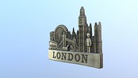 City London England magnet souvenir fridge