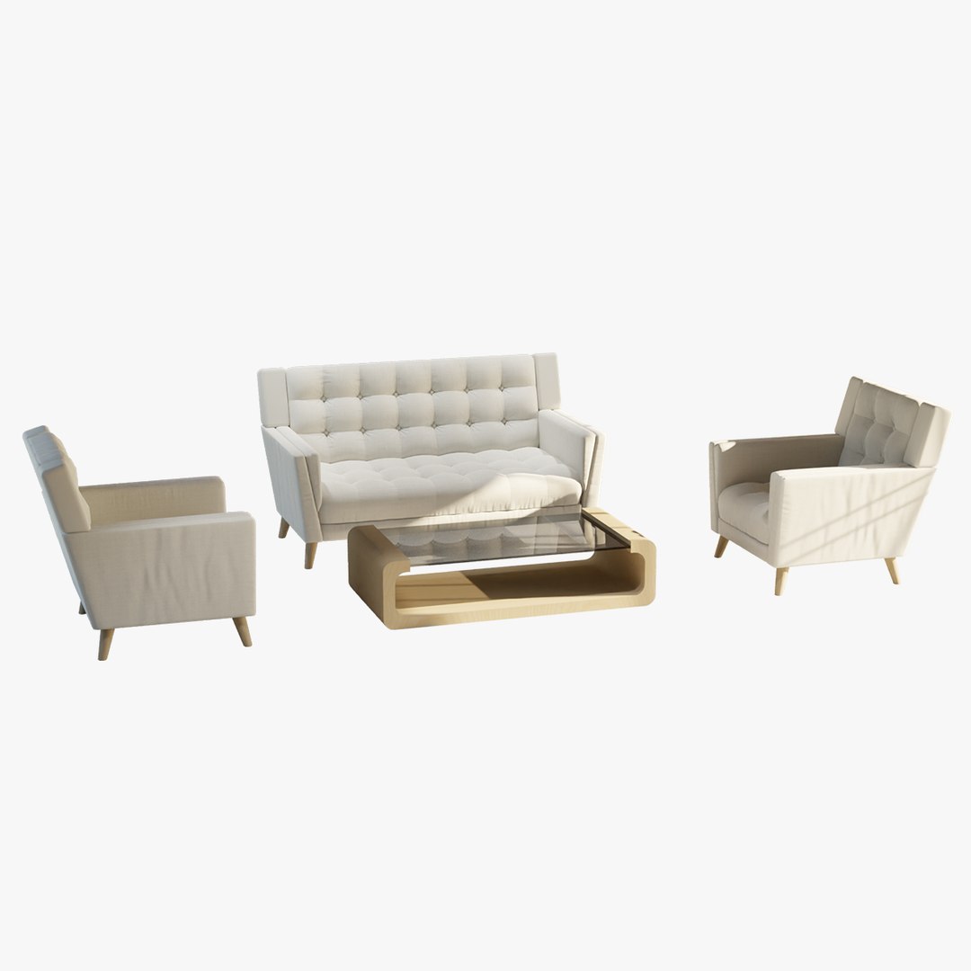 Sofa Set 10 3D model - TurboSquid 2031878