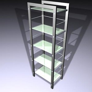 glass unit shelf 3d model
