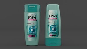 LOreal Paris Elvive Shampoo and Conditioner 3D model