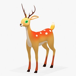 3D model Deer Cartoon Collection