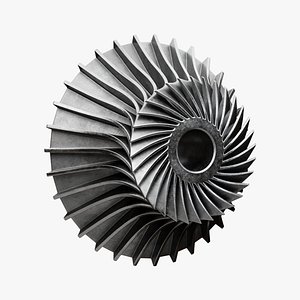Industrial Turbine Impeller 3D model
