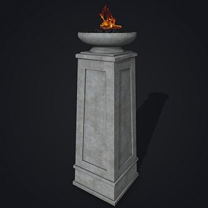 column stone rock 3d 3ds