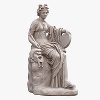 Muse Comedy Thalia Statue