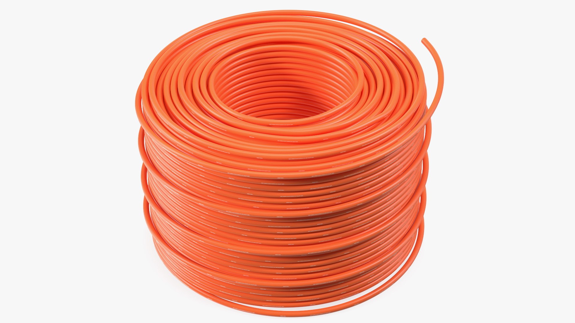 3D orange electrical conduit model TurboSquid 1684449