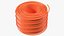 3D orange electrical conduit model
