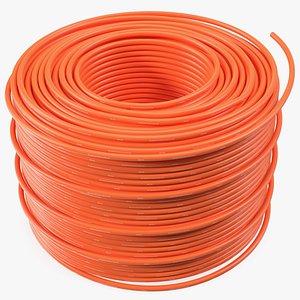3D orange electrical conduit model