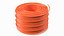 3D orange electrical conduit model