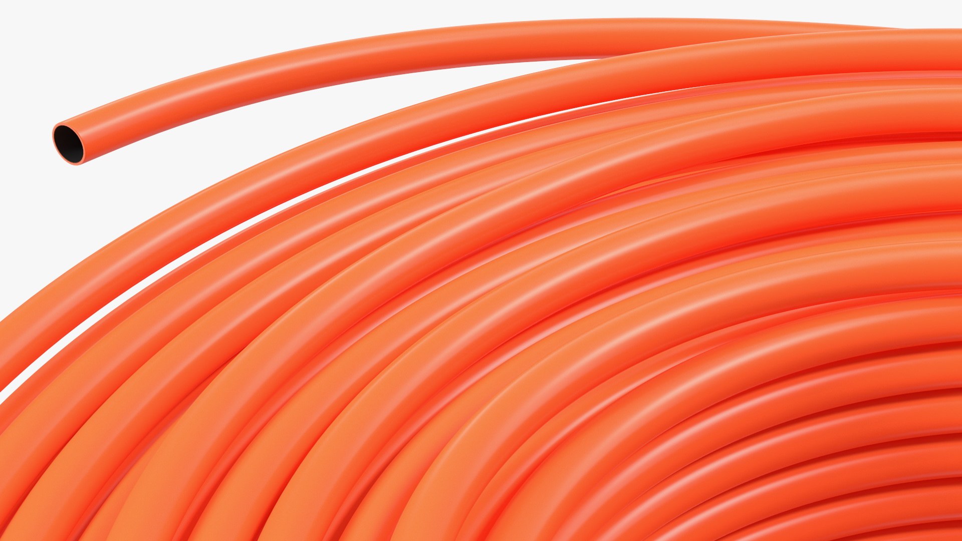 3D orange electrical conduit model TurboSquid 1684449