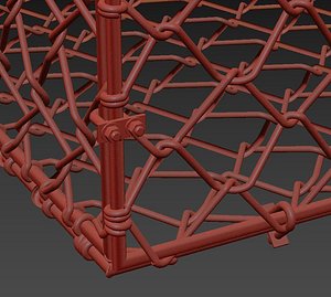 3D gabion mesh model