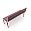 Weathered Outdoor Park Bench(1) model