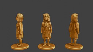 ww2 Casual Little Girl CLG1 001 3D model