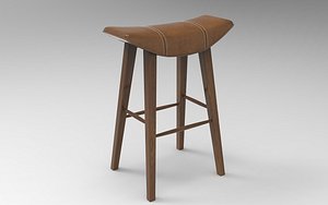 Hatu Kitchen Stool 3D model