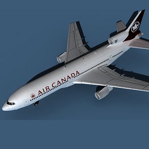 3D Lockheed L-1011-50 Air Canada 3 model