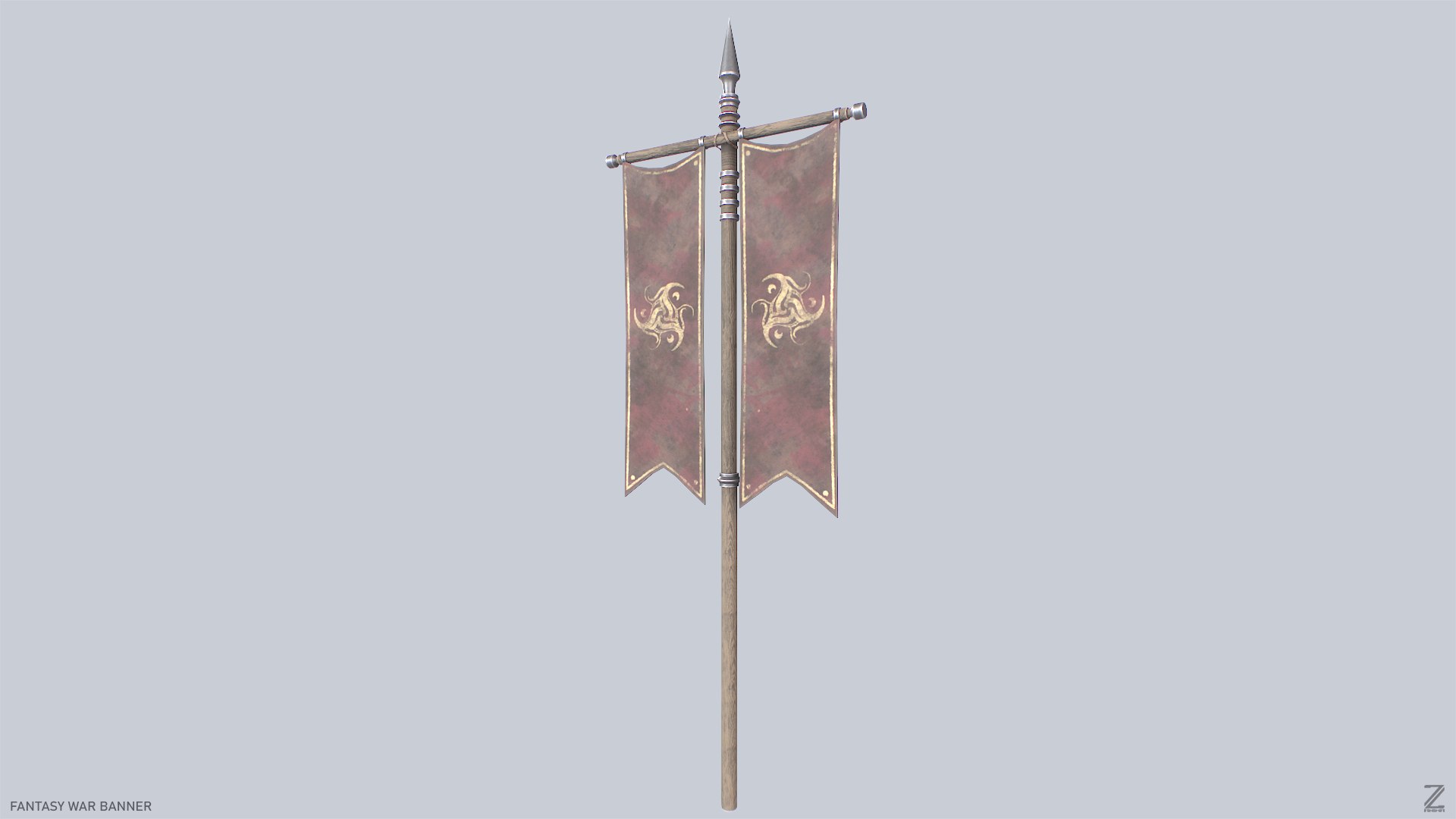 Fantasy War Banner 3D Model - TurboSquid 2230834