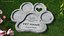 Engraved Paw Print Memorial Stone Mockup model