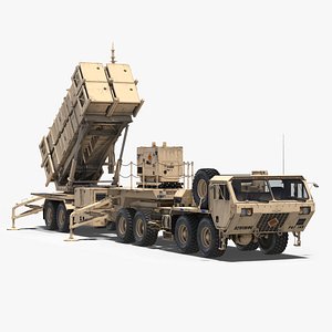 MIM-104 Patriot Surface to Air Missile SAM Battle Position Sand