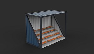 Container stand 3D model