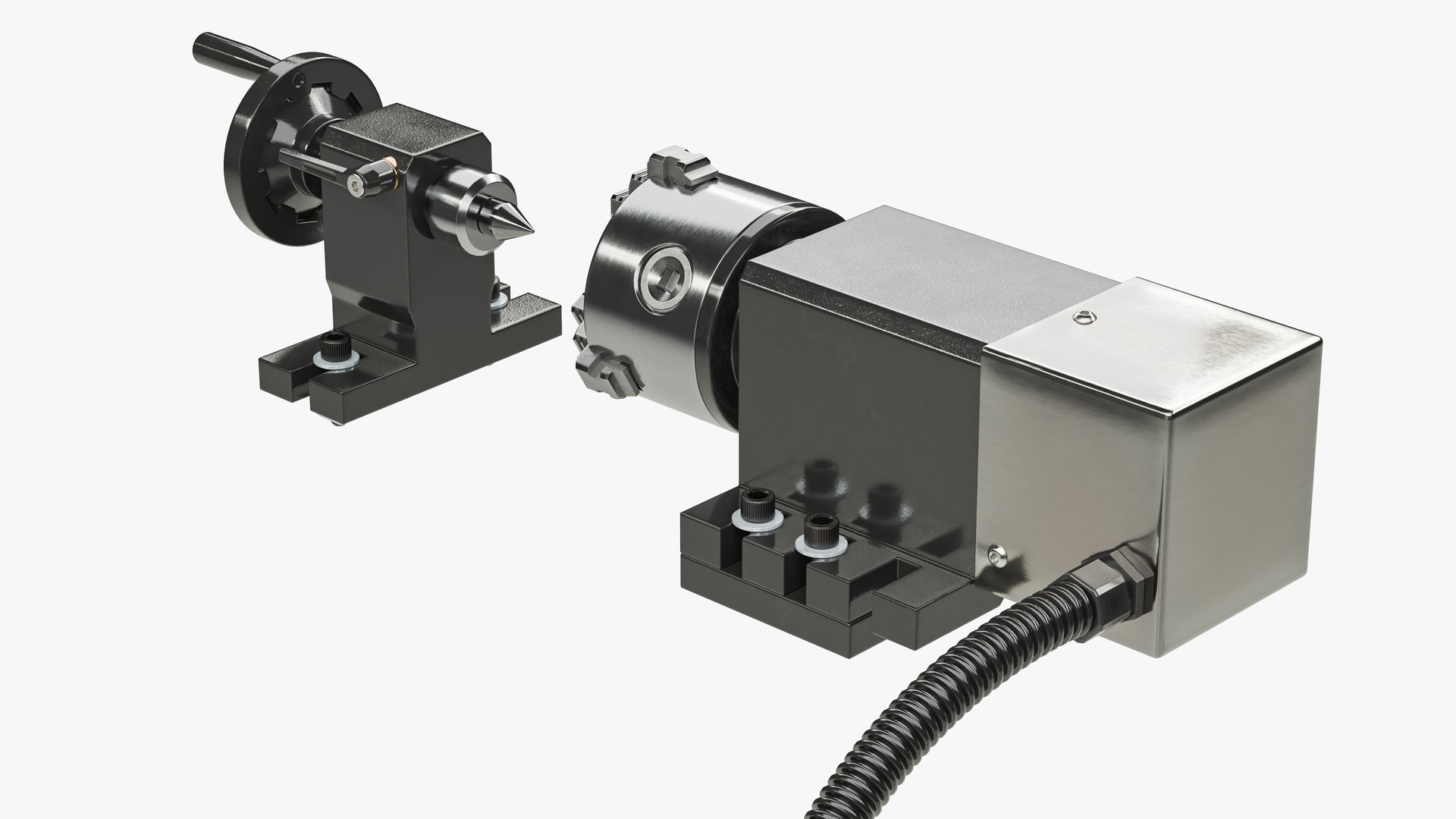 3D Chuck And Tailstock - TurboSquid 2228133