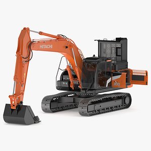 Hitachi ZX300-7 Excavator 3D model