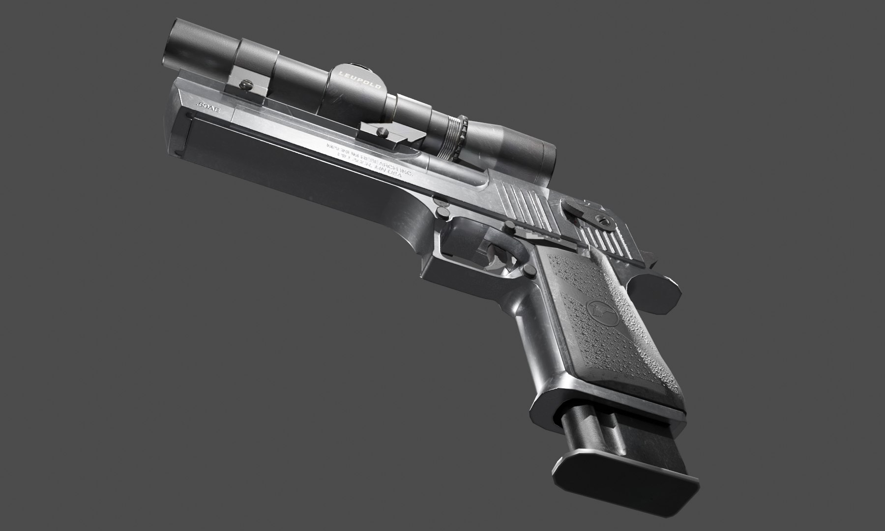 Desert Eagle 50AE 9mm Low Poly 3D Model - TurboSquid 2224845