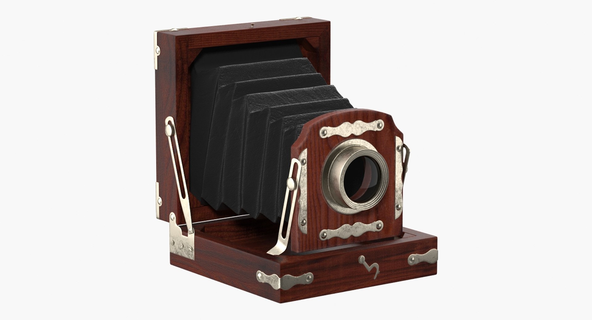 Antique Folding Camera 3D model preview