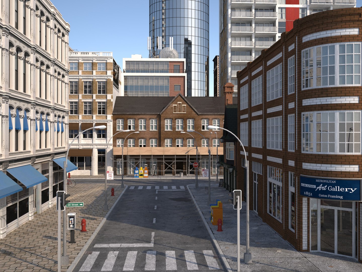 3dsmax Modular City Buildings
