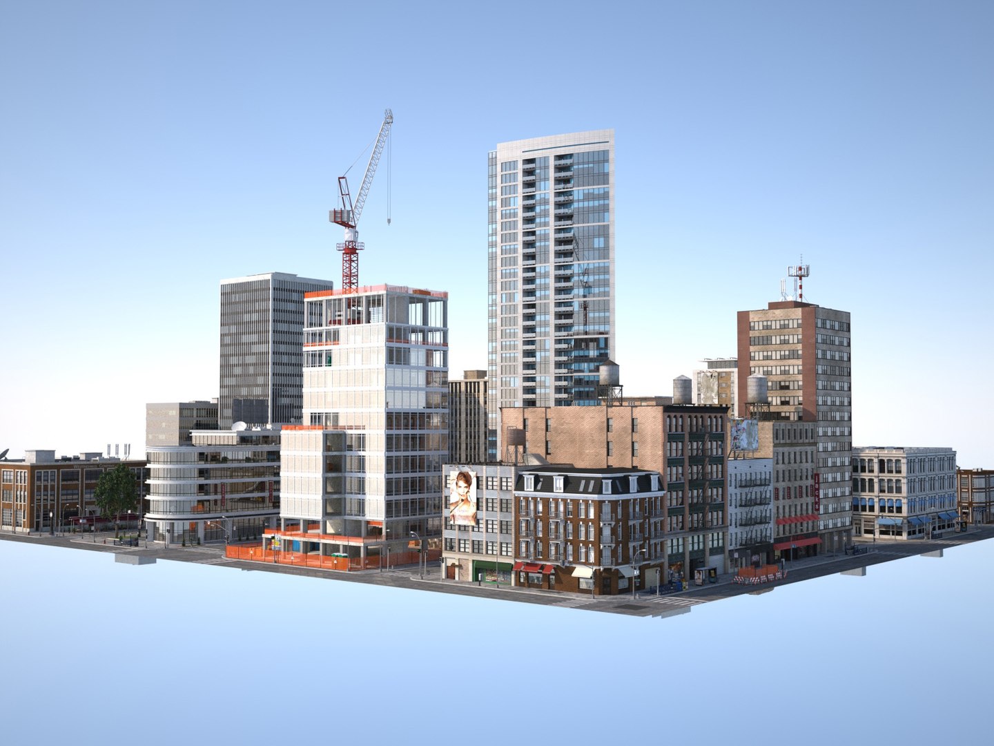3dsmax Modular City Buildings