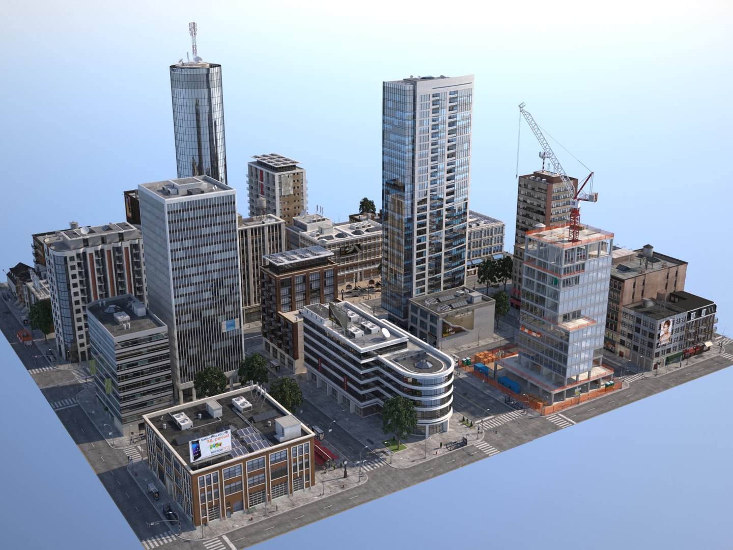 3dsmax Modular City Buildings