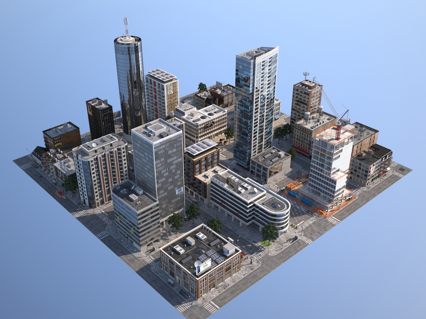 3dsmax Modular City Buildings
