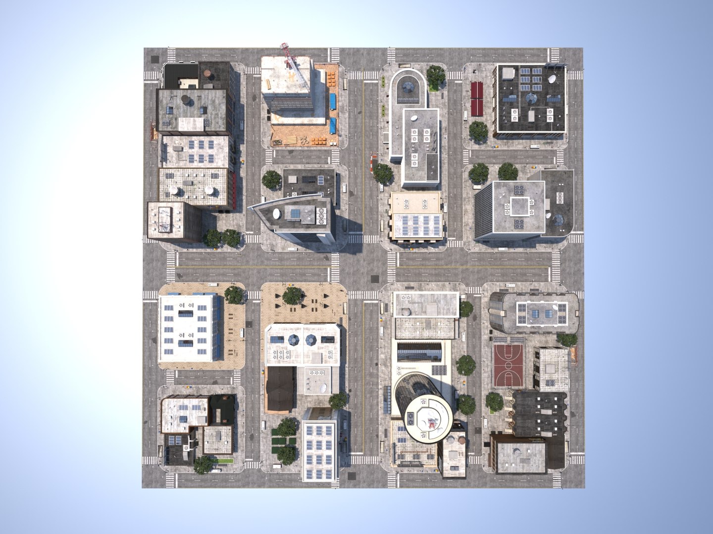 3dsmax Modular City Buildings