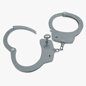 handcuffs metall 3d max