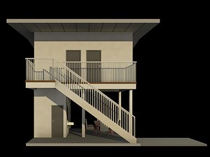 Low cost house 25R12 3D
