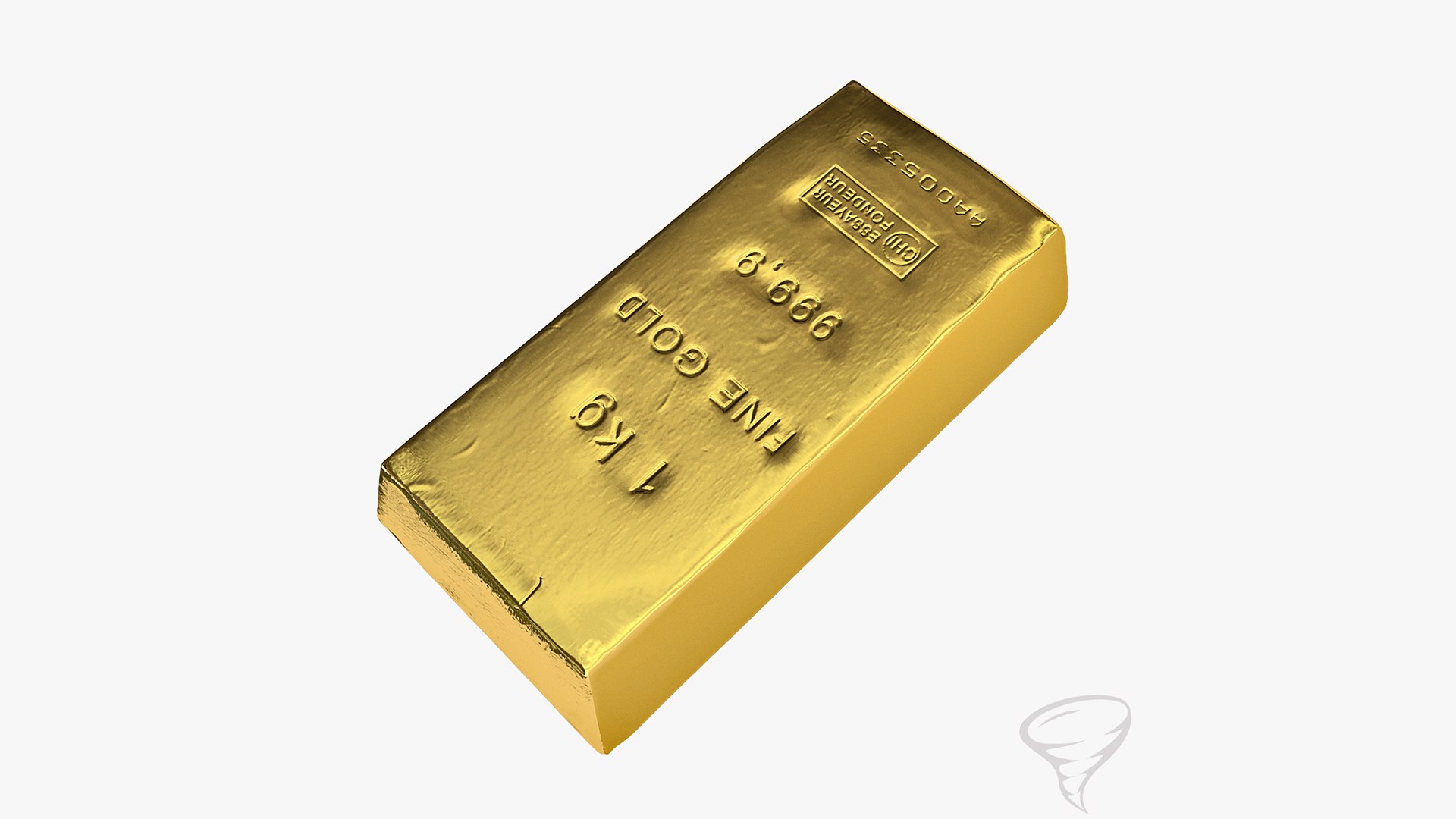 3ds Max Gold Bar Kilobar