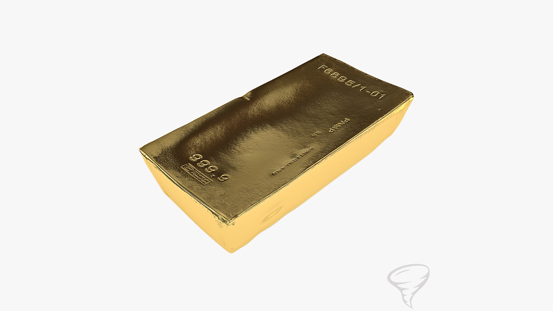 3ds Max Gold Bar Kilobar