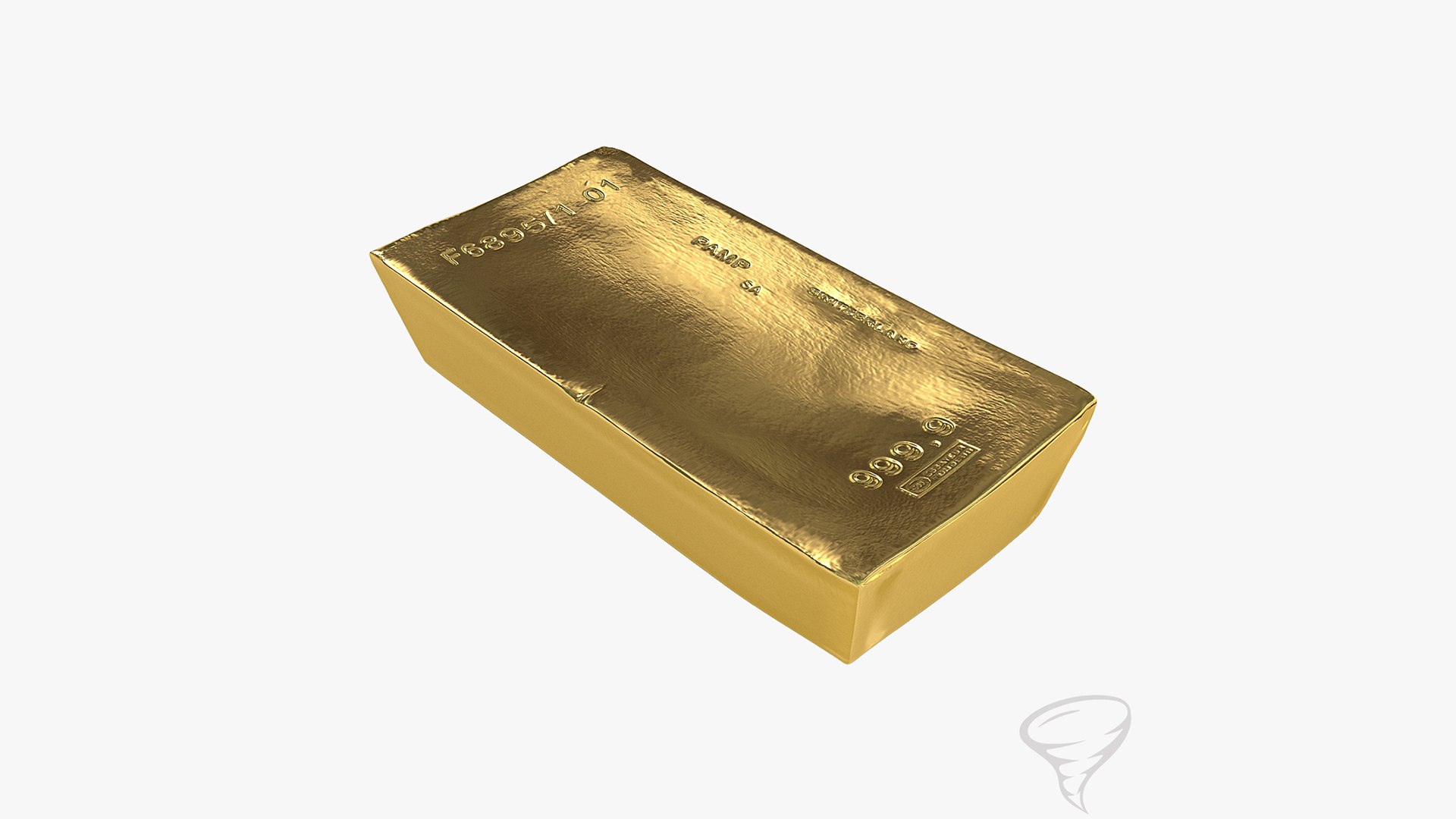 3ds Max Gold Bar Kilobar