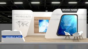 Pack 15- 5 Exhibition 3 Side Open 3D model
